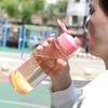 600ML Transparent&Portable Leak-proof Shaker Sports Water Bottle with Lid for School Gym Travel Girl Boy BPA Free Children's Mug