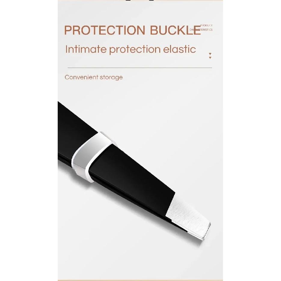 CNK  Wholesale  Stainless Steel Black Eyebrow Tweezer with Slant and Flat Point Beauty Tools for Eyebrows & Ingrown Hair Removal