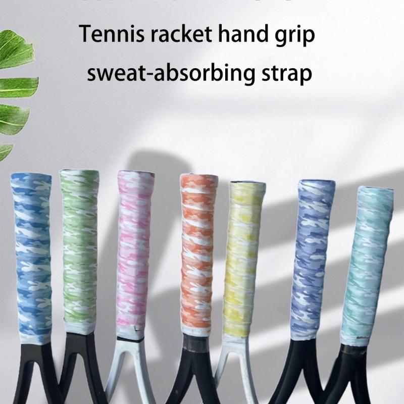 Water Absorbent Adhesive Squash Rackets Grip for Racket Badminton Racket Grip Tape, Racket Wrap Strap Antislip Sweatband