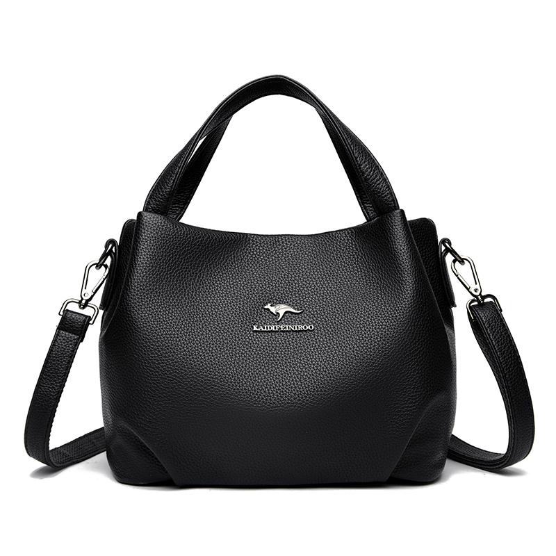 

Genuine Brand Tote Bag Leather Luxury Handbag Women Bags Designer Handbags High Quality Ladies Crossbody Hand Bag for Women New чёрный