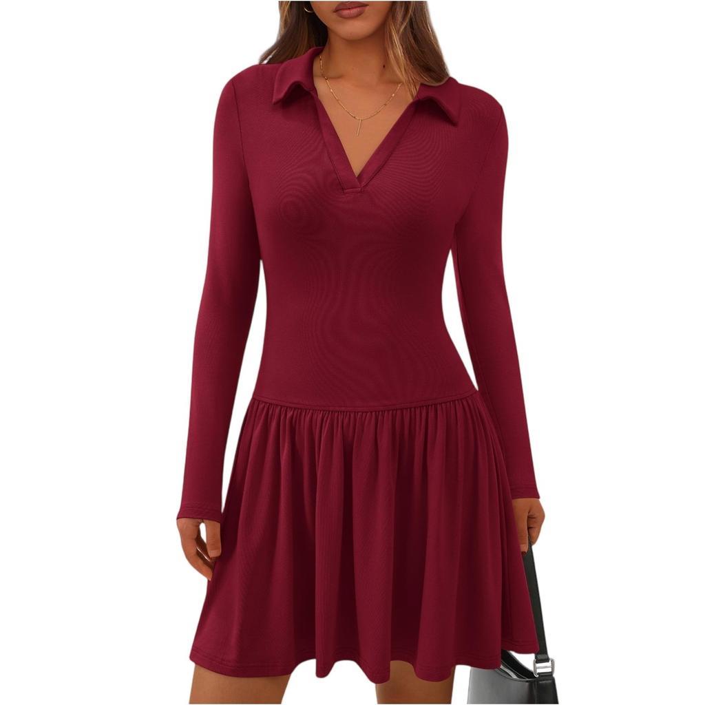 Women's Fashionable Casual Long-sleeved Dress