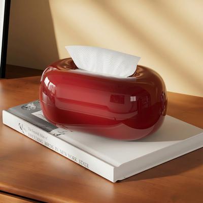 Oval Pull-out Tissue Box Living Room Decorative Table Tissue Box Table Tissue Box Room Decoration Accessories Exquisite Gifts