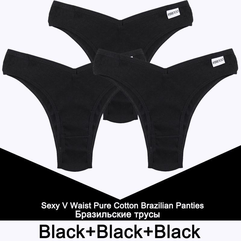 3 Stück/Set Slips Damen Baumwolle Dessous Damen Tanga Sexy Unterwäsche Hüfttief Unterhose Bikini Brazilian Briefs
