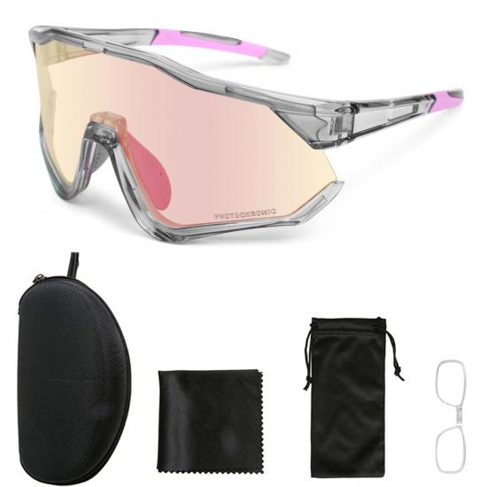 New cycling glasses, running marathon sports goggles for men, outdoor windproof sunglasses, photochromic sunglasses for women