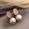 Real Gold Plated 925 Silver Needle Earrings, Natural Freshwater Pearl Flower Drop Earring, Elegant Floral Dangle Stud Earrings For Women Wedding Party