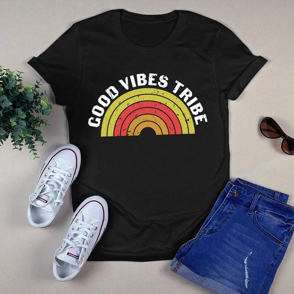 Good Vibes Tribe Hippie Boho Gift Men s and Women s T-shirts S