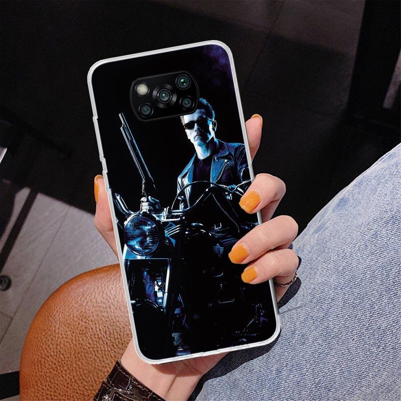 Arnold Schwarzenegger Terminator Phone Case For Xiaomi Poco X7 X6 X5 Pro F7 Ultra Redmi 15C 15 13C 13 12C 12 10 10A 10C 9 9A 9C