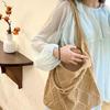 Handwoven Beach Crochet Bag for Women Lightweight Knitted Tote Handbag Summer Shopping Travel Shoulder Purse