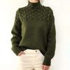 Autumn Winter Turtleneck Twist Women Sweaters Elegant Fashion Long Sleeve Knit Tops Pullover Casual Loose Sweater Solid Fashion