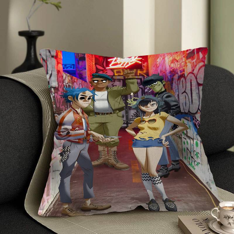 Nordic Pop Gorillaz Cushion Cover Decorative Pillow Sofa Home Decor case pillow cases