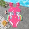 2025 European & American Toddler Girls' Strappy One-Piece Swimsuit