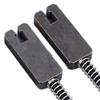 6PCS Metal Material Electric Guitar Bridge Black Color Bridge Replacement Parts  For Bass Guitar