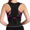BRITSPEAR Neoprene Posture Corrector Shoulder Back Bone Braces Medical Support Abdominal Belt for Men and Women Free Size (Black-1 Pcs)