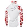 Felpa da Uomo Performance Pesca Raglan Stampe Halloween - UPF 50+ UV Manica Lunga Protezione Solare con Visiera in Rete