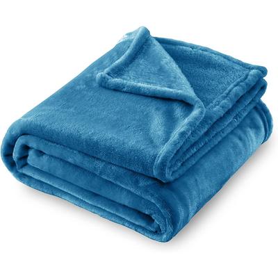 100% Polyester Flannel Blanket Soft Cozy Fleece Warm Thick for Winter All Season Use Solid Pattern Fuzzy Fluffy