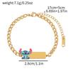Stitch Hand Chain For Children With Creative Heart Shape Design And Electroplated Zinc Alloy Material