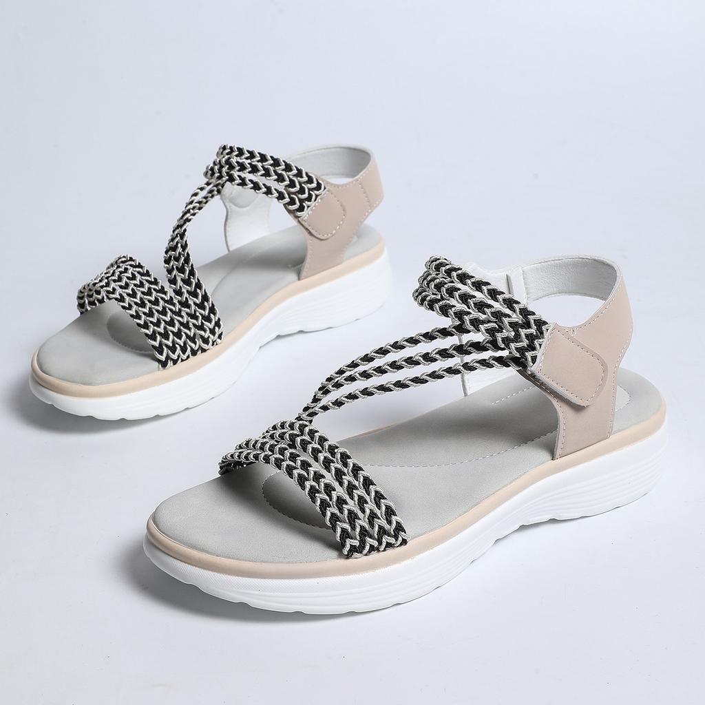 Summer Sandals Women's Light Sports Style Comfortable Rubber Band Large Size Sandals