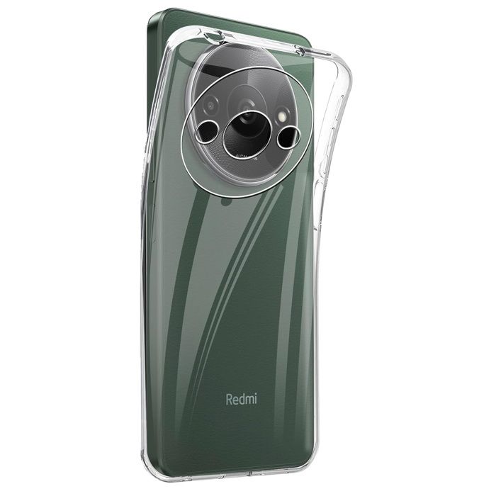 Coque et tour de cou pour Xiaomi REDMI A3 - TPU Souple Transparent Cordon Noir réglable Phonillico®