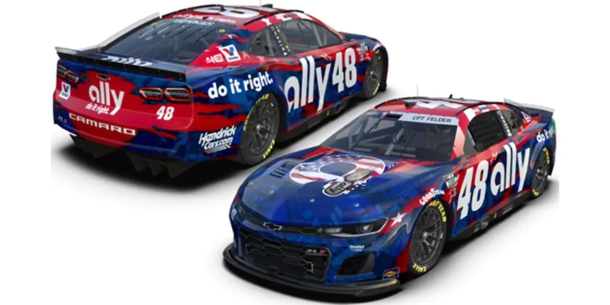 

Kyosho Lionel Racing 1/64 Scale ALLY PATRIOTIC 2024 Chevrolet Camaro ZL1 Alex Bowman #48 Finished Model LR305075