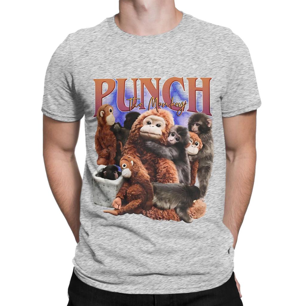 Punch The Monkey Vintage Bootleg Novelty Graphic 100 Cotton Tshirt Bib Punch The Monkey Tops Tees For Unisex