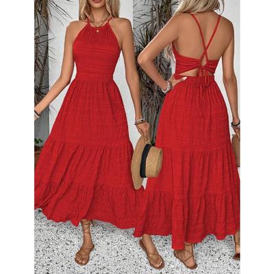 New In Summer, Women's Neck and Backless Long Connection
