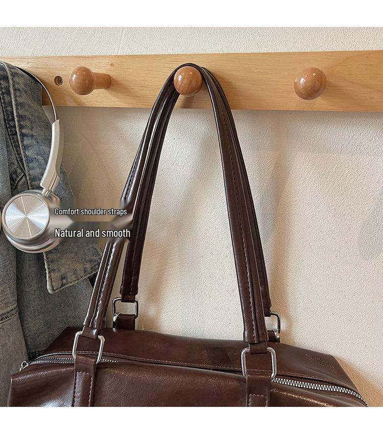 Grenzüberschreitende Plissee-Tragetasche: Modische vielseitige Umhänge- & Crossbody-Tasche im College-Stil