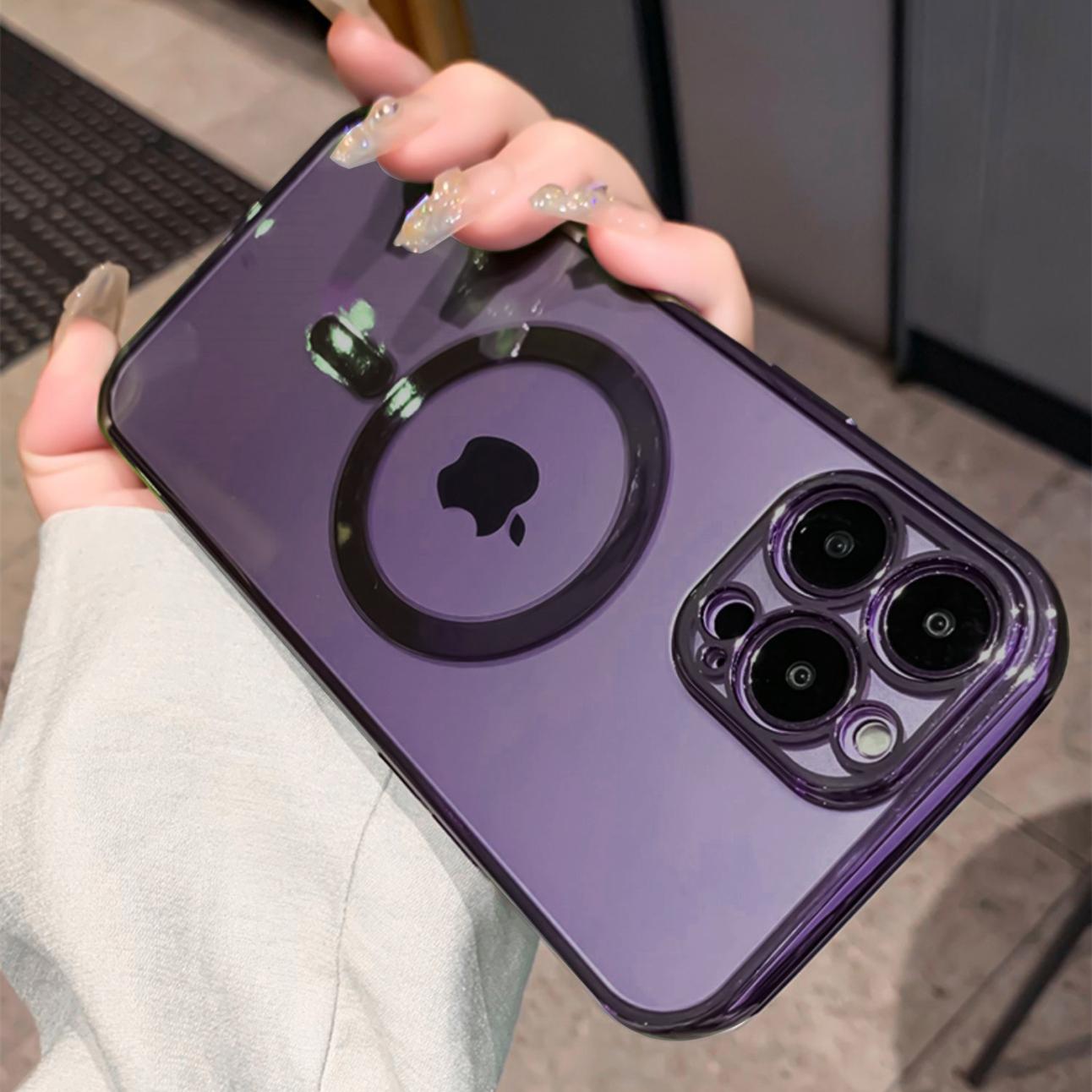 

Роскошный прозрачный магнитный чехол с покрытием Magsafe для iPhone 14 13 12 11 Pro Max X XR XS 8 Plus, мягкий силиконовый чехол For iPhone 13 Mini