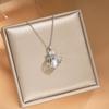 Light Luxury Copper-Inlaid Diamond Necklace for Women – Exquisite INS-Style Clavicle Chain