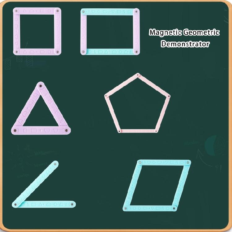 Hands On Plastic Magnetic Geometry Demonstrator Math Teaching Aid for Student Teacher Classroom Teaching Demonstration