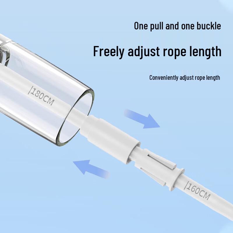 Jixiong Double Bearing Transparent Handle Skipping Rope