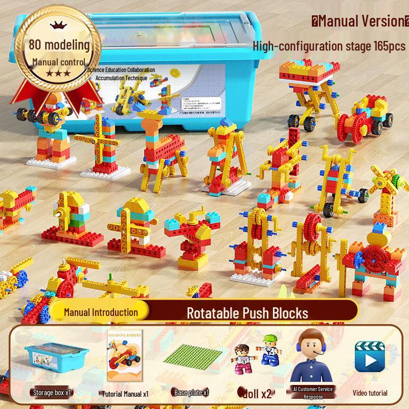 Large Particle STEM Building Blocks: Creative Programming Robot Toy for Kids