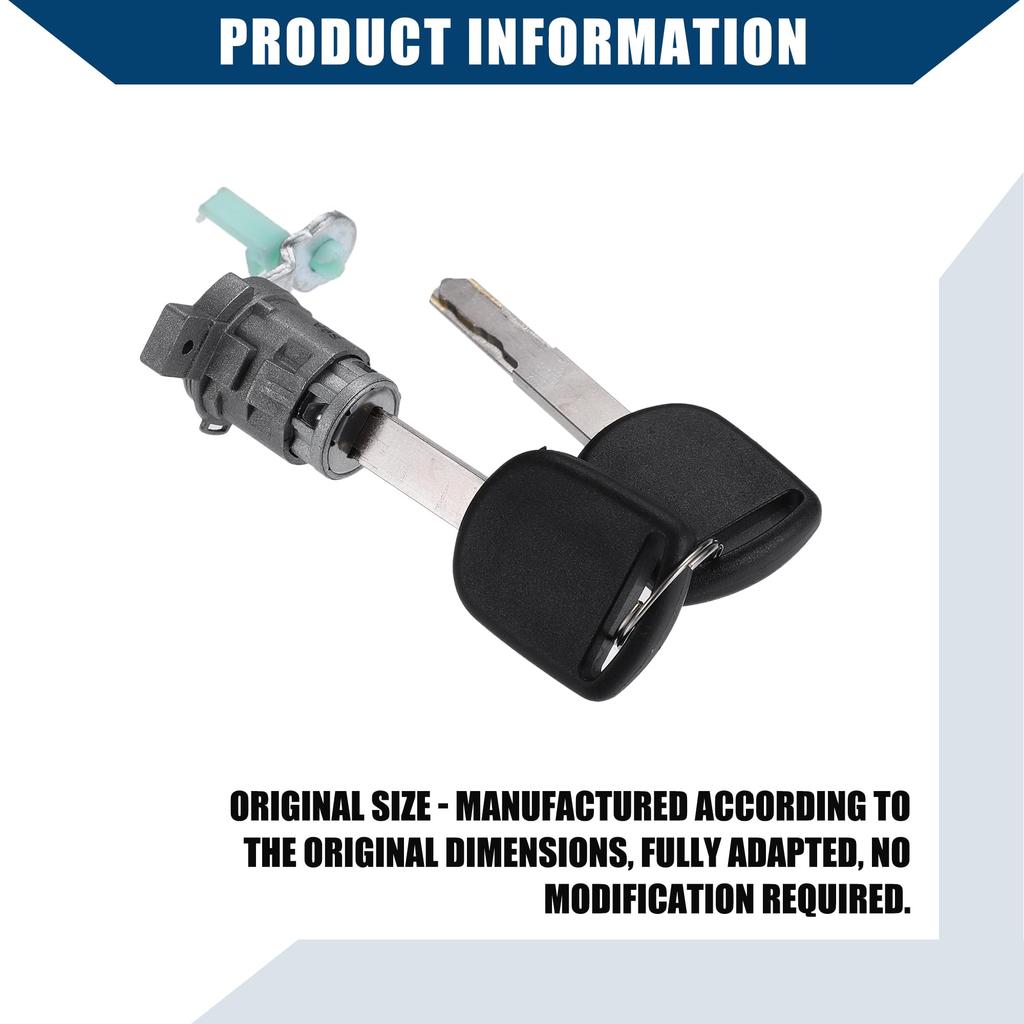 uxcell Ignition Switch Cylinder Lock Front Door Lock Cylinder with Keys for Honda and Honda Element Silver 1 Set 06351-TE0-A11 CR-V 2002-2006