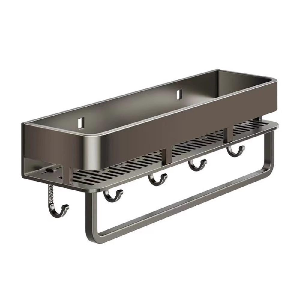 Rustproof Wall Shelf Wear-resistant Organizer Rack Durable Shower Storage Rack  Apartment