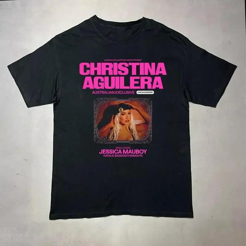 Rare Christina Aguilera Tour Unisex Black S 235xl T Shirt K179