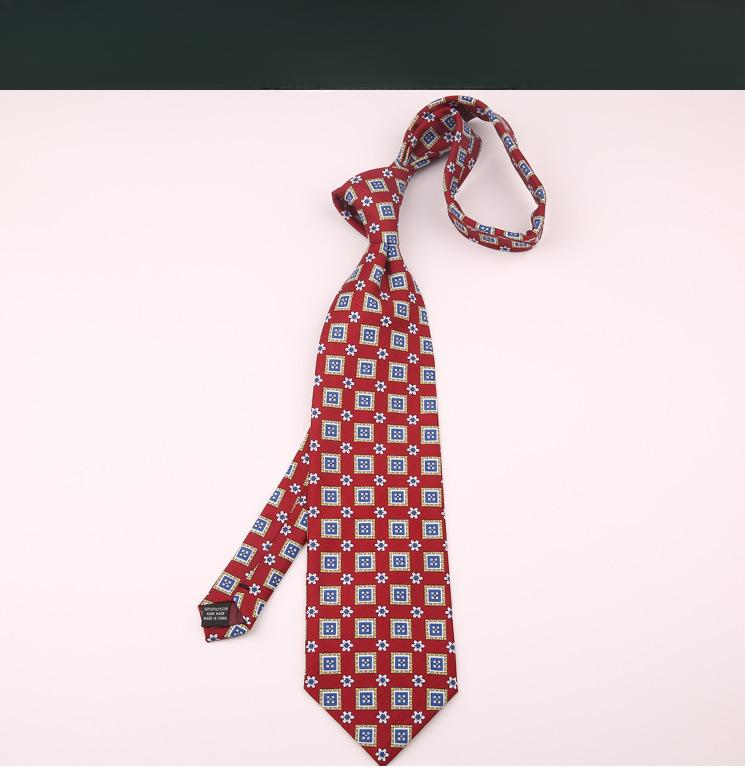 Retro Wide Version Hong Kong Style Thin Style Interesting Italian Style Men's and Women's Fashion Suit Printed Tie
