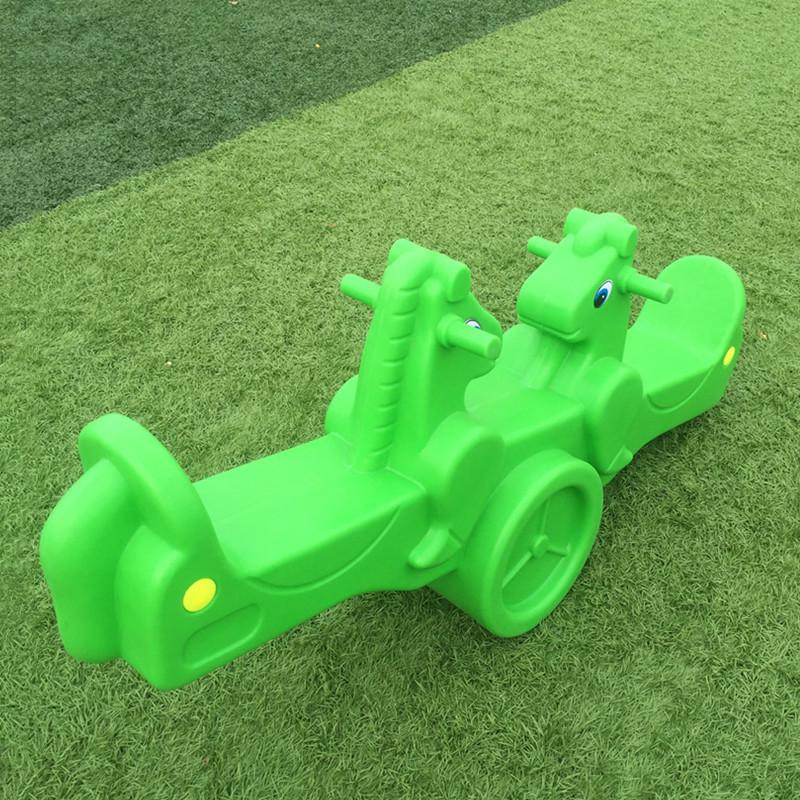 Thickened Rotomolded Indoor/Outdoor Children's Double Rocking Horse Seesaw