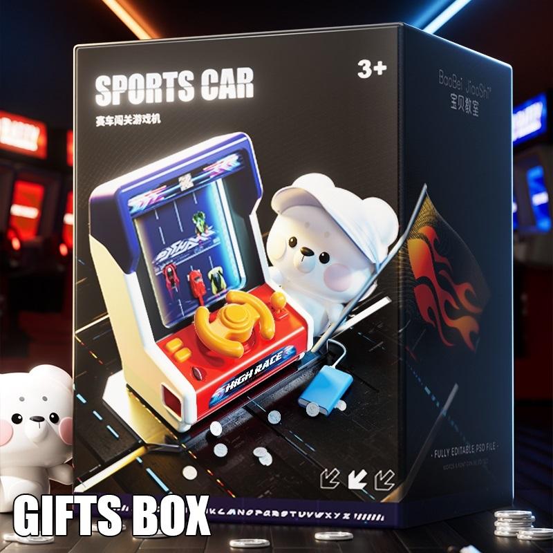 Children Car Machine Coin Racing Breakthrough Funny Table Toy With light Sound Kids Toys Party Game Educational Boy Gift