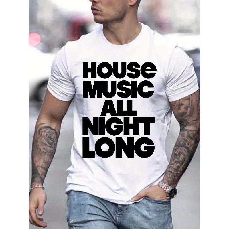 Summer Menswear Fashion Pattern Short Sleeve T-shirt,Round Neck, Relaxed Fit S