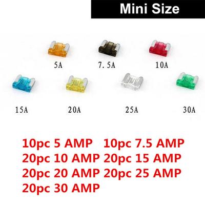 120Pcs Mini Blade Fuse Set (5-30A) for Car/Truck/SUV
