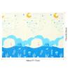 80x72in Baby Play Mat Extra Large Crawling Mat with Cartoon Animal Pattern Thick Foam Play Mat Reversible Portable Baby Floor Mat