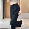 plus size 3XL 4XL sweatpants jogger Women wide leg Pants High Waist solid Elastic woman sweatpant green loose Long Trouser
