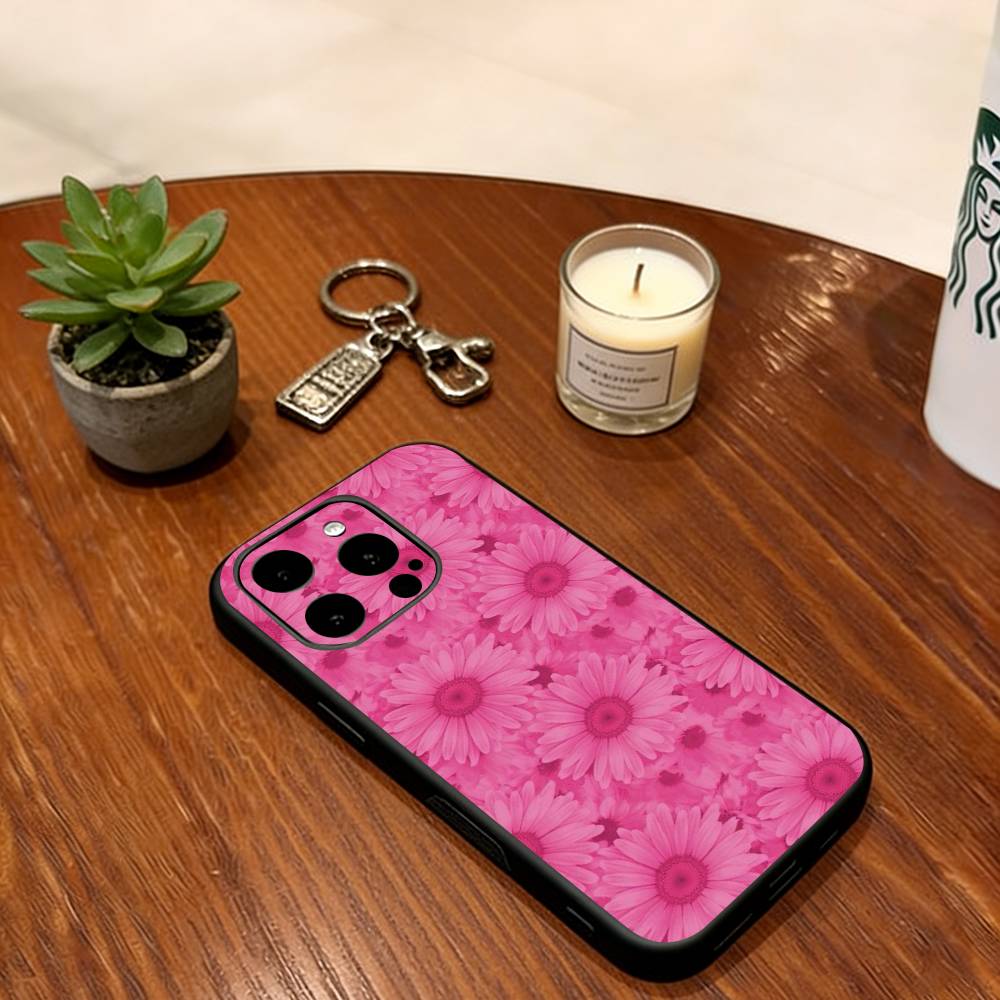 Flower Phone Case Silicone Soft For IPhone 17 16 15 14 13 12 11 X XR Plus Pro Max Plus