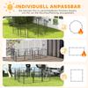 12 Panels Heavy Duty Puppy Playpen, for Small Dogs, Indoor and Outdoor Use - Silver