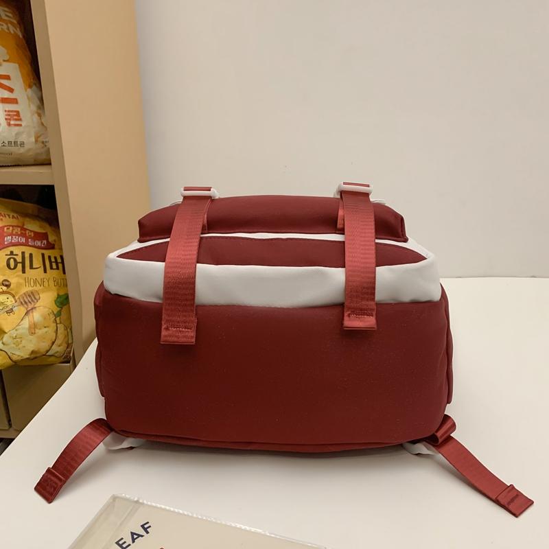 Рюкзак с цветными блоками большой вместимости — фото 12