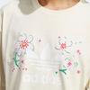 Adidas Originals Sakura Limited Edition SS23 Floral Logo Print Casual Round Neck Short Sleeve Tee Women Tops Milk-White IP3751