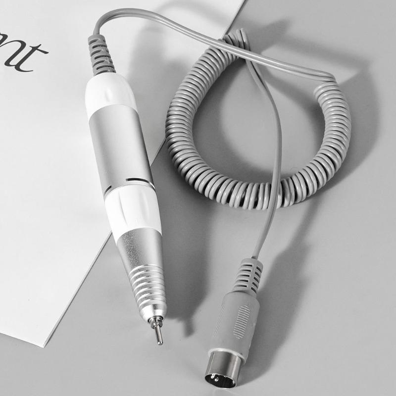 Electric Nail Drill Handpiece 5 PIN Fast Heat Dissipation Low Noise Replaceable Pen Handle for Manicure Pedicure Polish Grinding