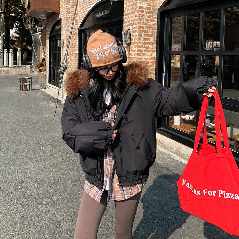 Autumn Winter Thicken Warm Parka Women Casual Sweety Solid Color Big Pocket Loose Hooded Coat Jackets Outwear