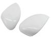 White Side mirror covers for Ford Fiesta VI MK6 CB1 CCN 2009 2017 Wing caps replace Hatchback Sedan
