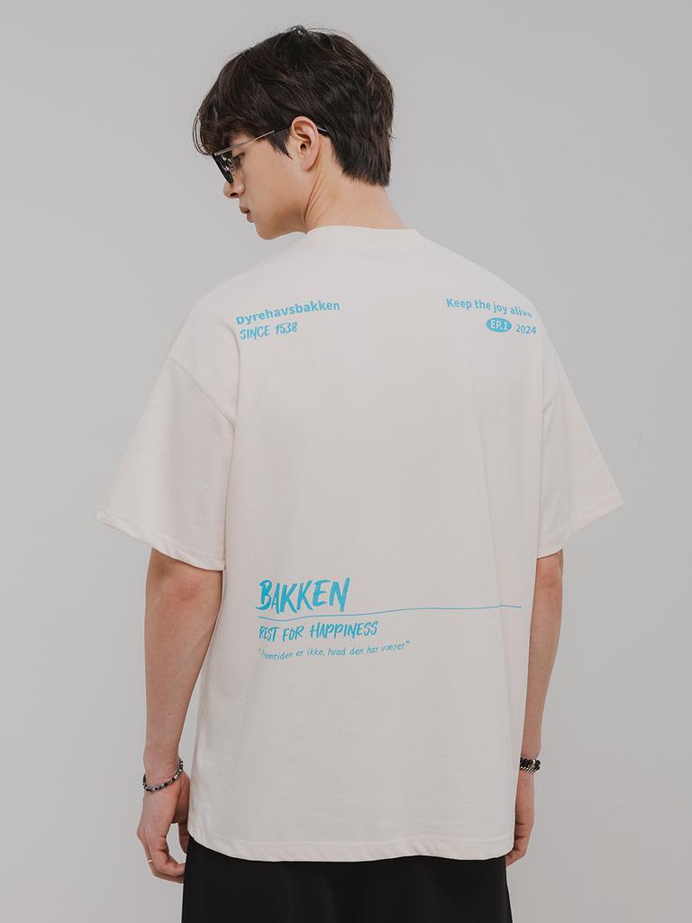 BAKKEN Episode 1 Short Sleeve T-Shirt Bk3985_Cream