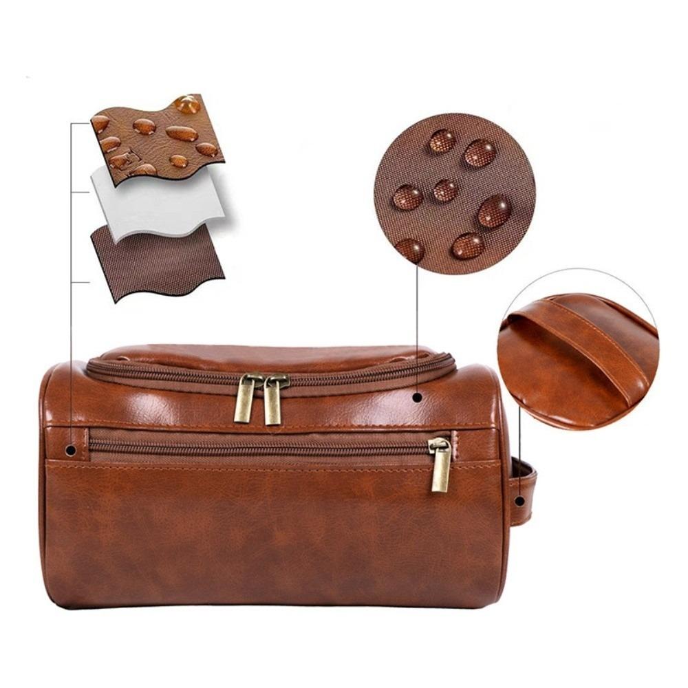 With Handle Men Toiletry Bag Waterproof Makeup Bag Durable Cosmetic Storage Bag  Business